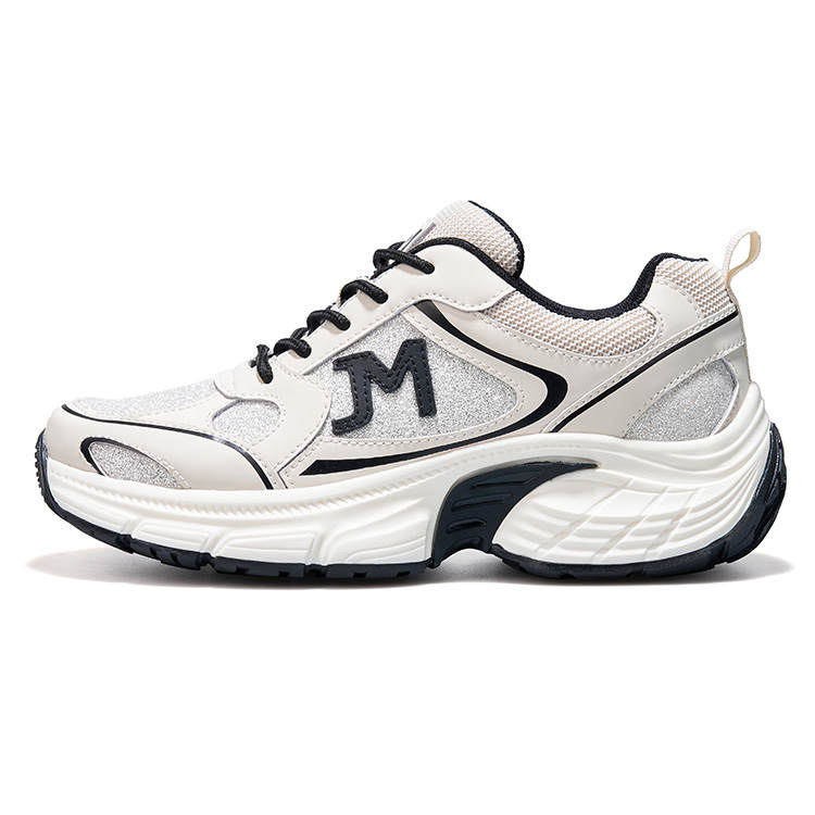Joy&Mario Fabric Height Increasing Height Increasing Low top Chunky Sneakers Women's