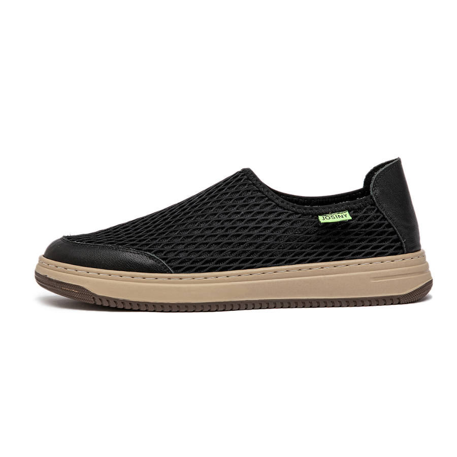 JOSINY Cushioning Breathable Low top Casual Shoes Men's Black