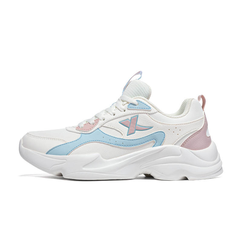 XTEP Slip Resistant, Abrasion Resistant, Waterproof Low top Casual Shoes Women's White