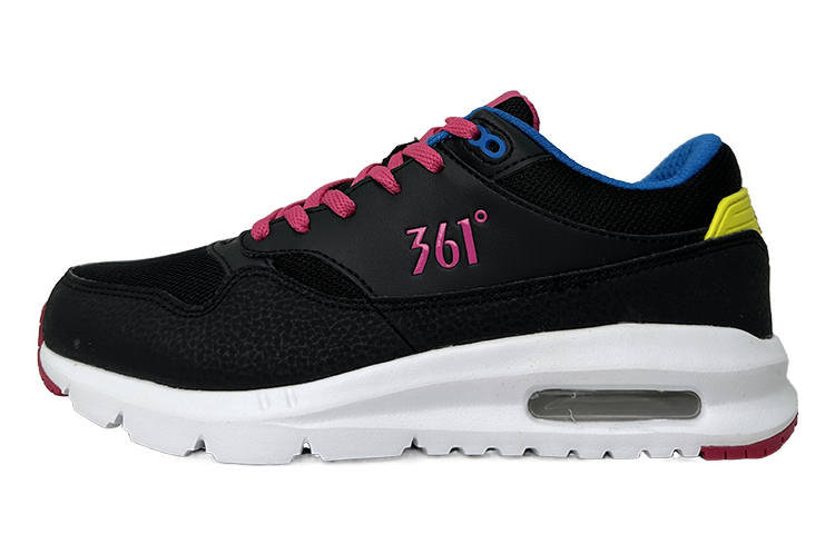 361° Lightweight And Breathable Low top Sports Casual Shoes Women's Black Pink
