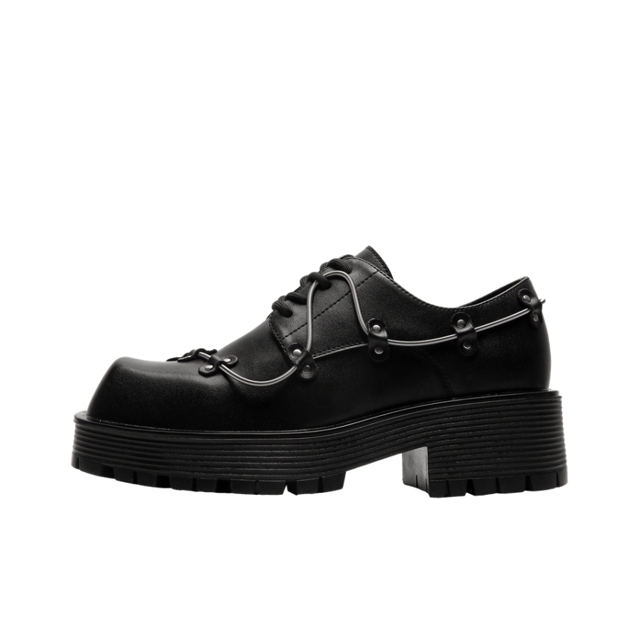 LUOMENG Men's Casual Shoes Men's Low Top Black