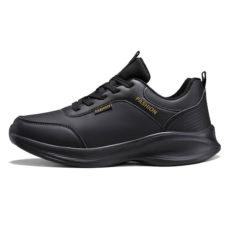 DAOTUSEN Leather Slip Resistant Abrasion Resistant Slip Resistant Abrasion Resistant Casual Shoes Men's
