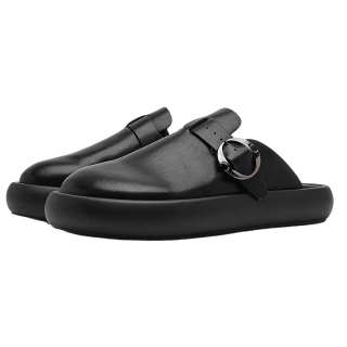 ABCYLM Slip Resistant Abrasion Resistant Closed Toe Slippers Unisex Black