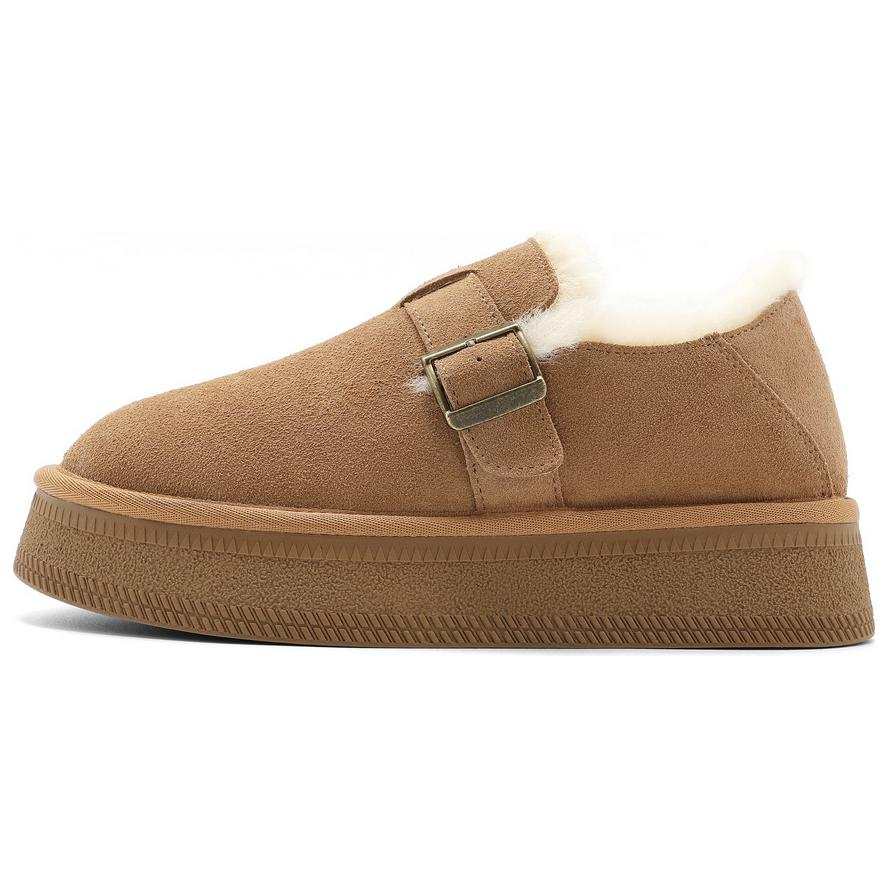 BELLE Pu Fleece Lined Thermal, Fashion Versatile Casual Shoes 4cm Women's