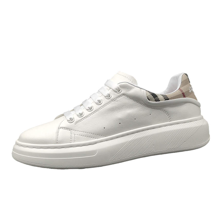 H2 Top Grain Cow Leather Low top Skateboard Shoes Men's White