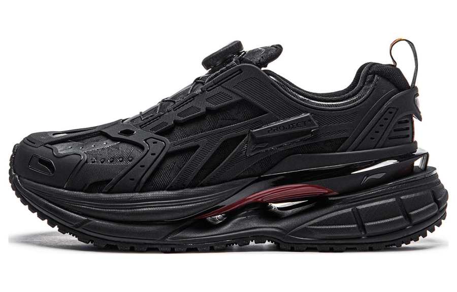 Li-Ning Li Ning Project* Yi Star Slip Resistant Abrasion Resistant Low top Casual Shoes Women's Black