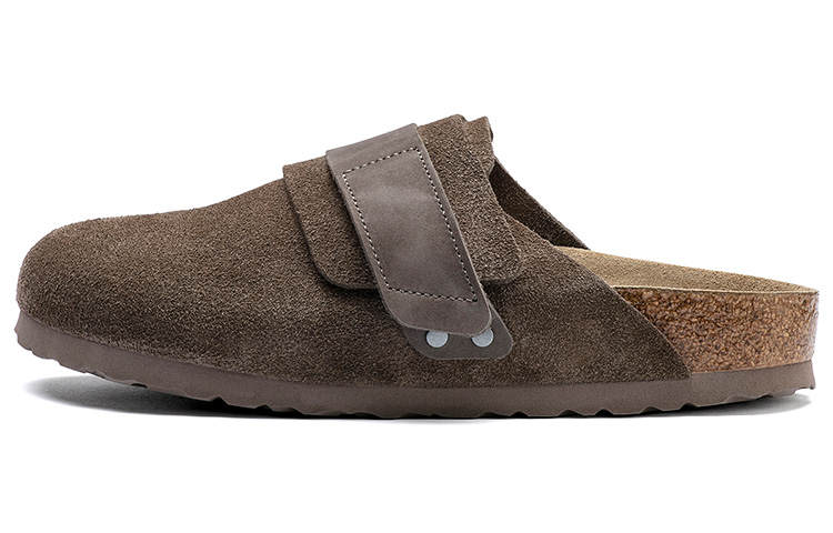 Birkenstock Nagoya Top Grain Cow Leather Stylish Sandal Unisex Gray