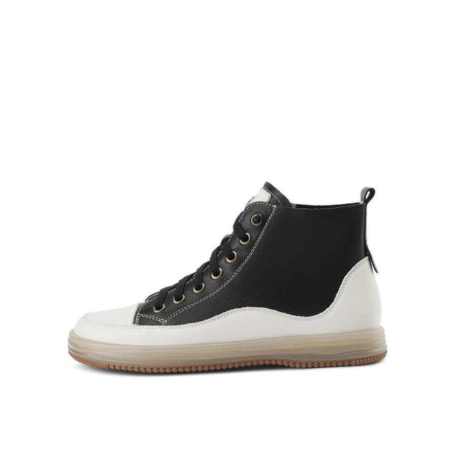 BOERDIQI Top Grain Cow Leather Comfortable, Versatile, Fashionable, Transparent Sole, Fleece Lined