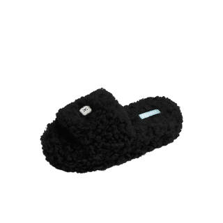 HERLIAN Slide Slippers Women's Black/Pink