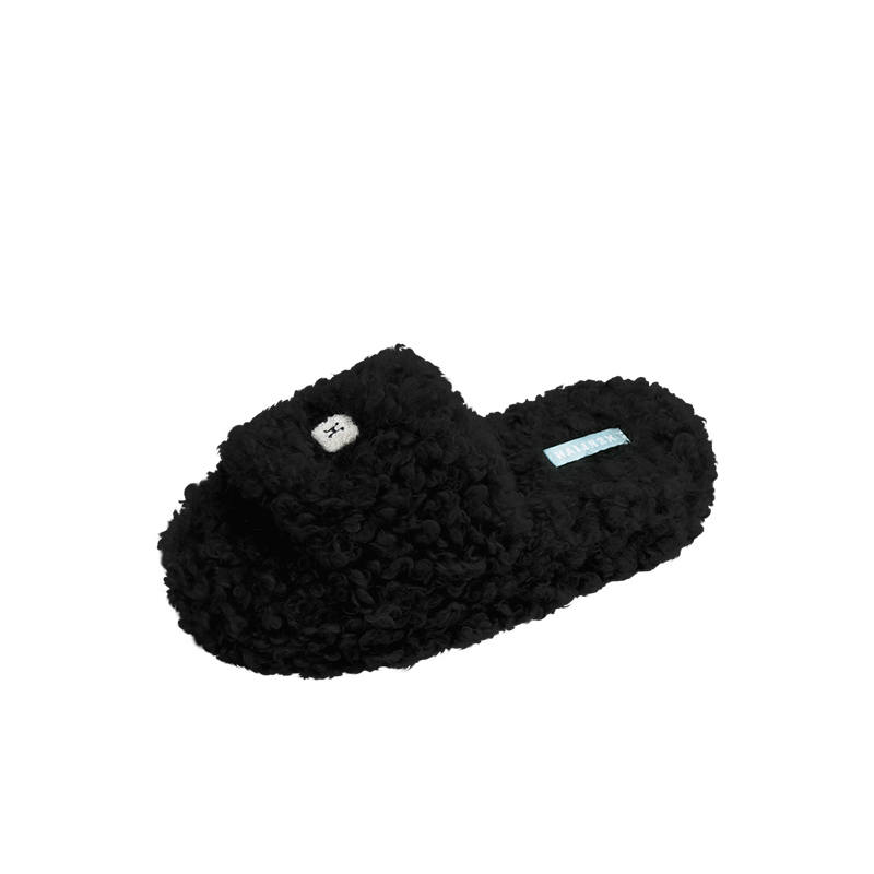 HERLIAN Slide Slippers Women's Black/Pink