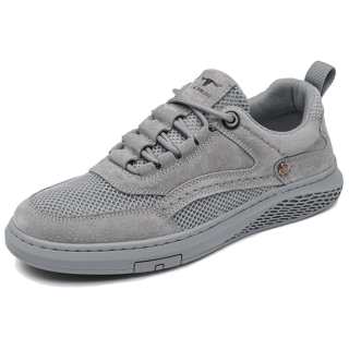 GNSJ Fabric Low top Skateboard Shoes Men's Gray Blue