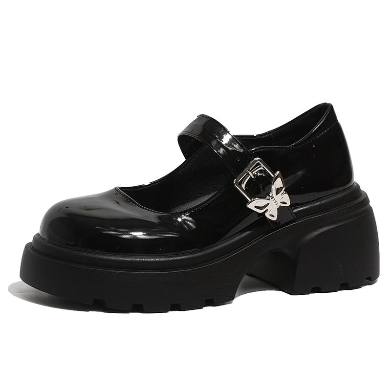 KEMANIKE Platform Mary Jane Shoes Women's Black