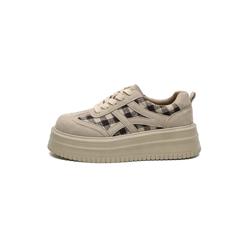 FIVE PLUS FIVE PLUS Height Increasing Low top Casual Shoes Women's Apricot
