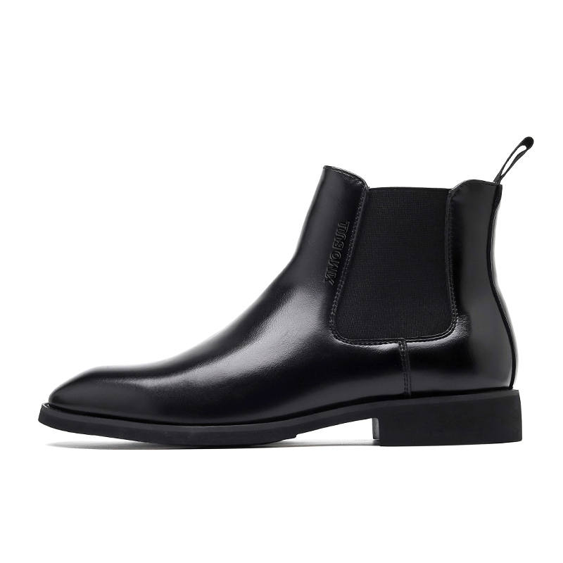 XIMO BULL Cow Leather Short Chelsea Boots Men's