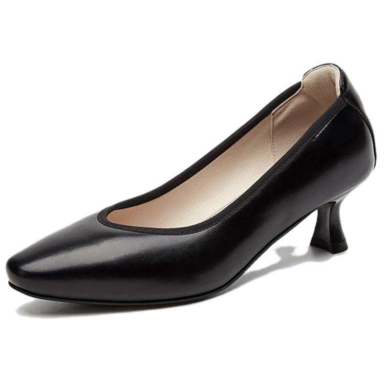 QUICHESHOES Slim Heel High Heels Women's Black