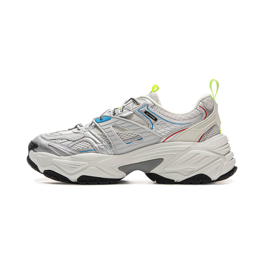 Li-Ning Li Ning Brown Sugar 2 Slip Resistant, Abrasion Resistant, Breathable Low top Casual Shoes Men's Silver Gray