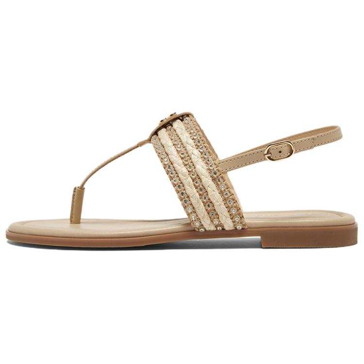 BASTO Sheepskin One Strap Sandals Women's