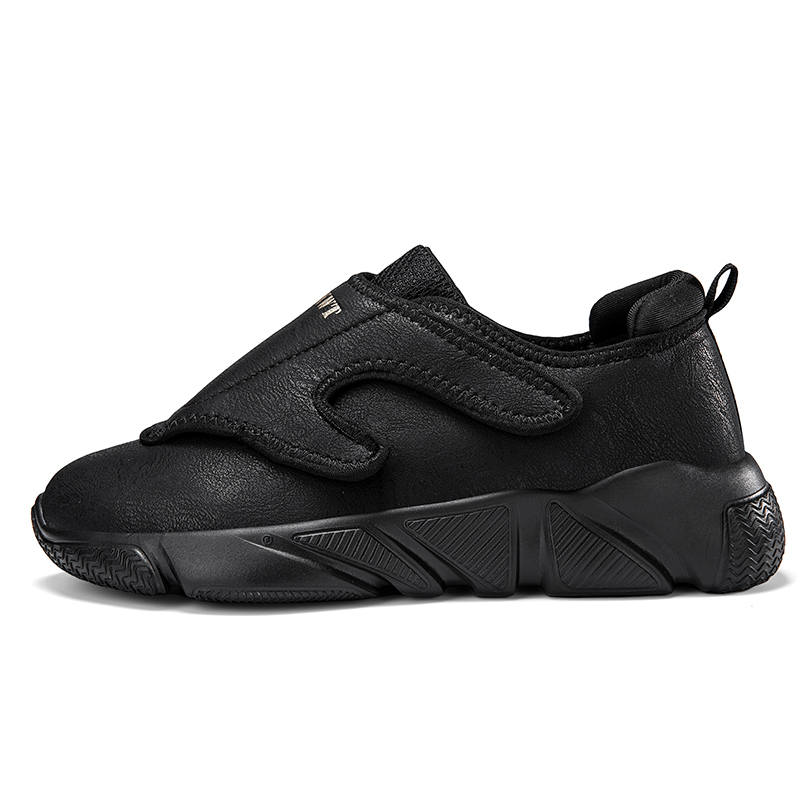 LOKWT Wide Shoes Microfiber Leather Cushioning Abrasion Resistant Breathable Slip Resistant
