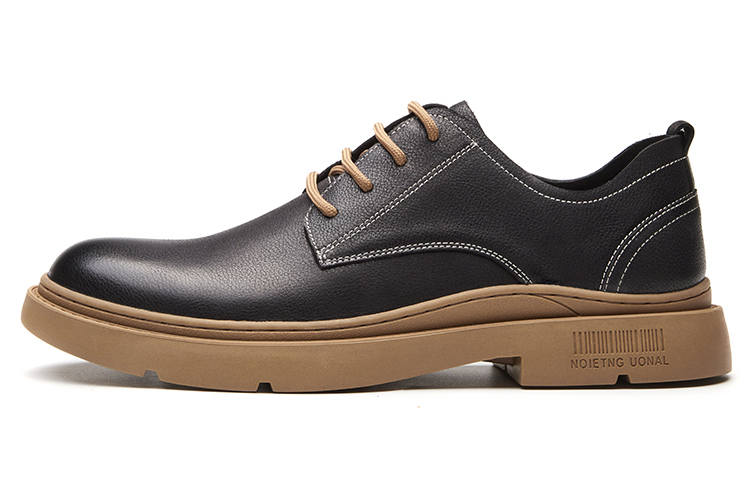 ST&SAT ST&SAT Casual Leather Shoes Men's Low Top Black