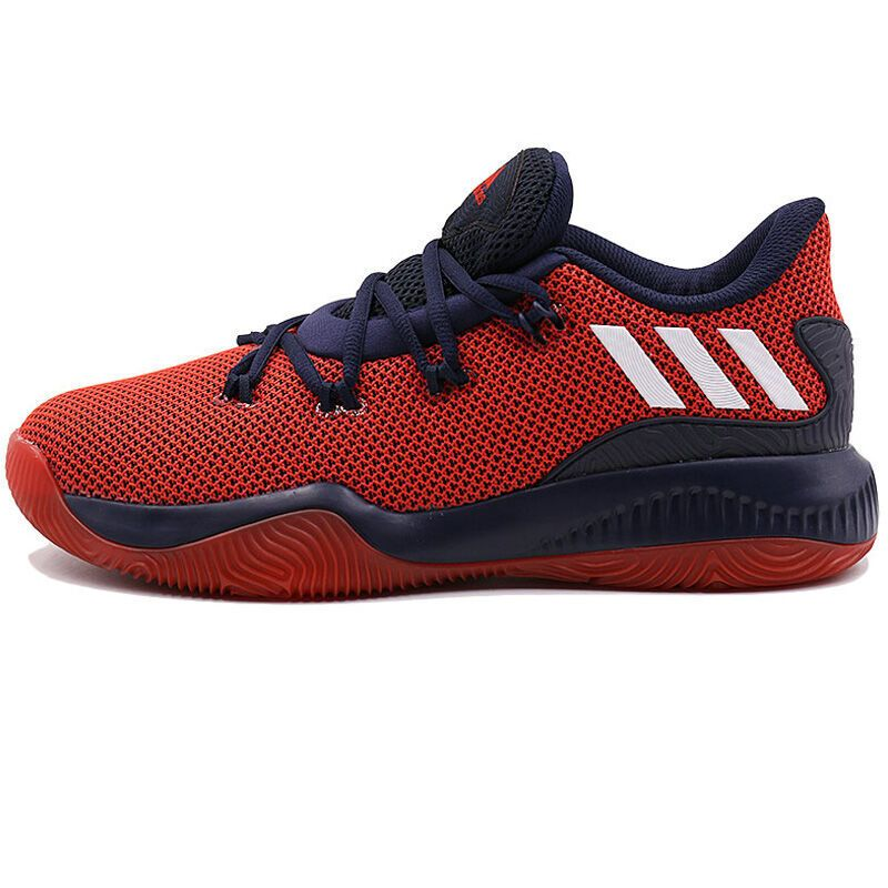 Adidas Adidas Crazy Fire Comfortable Slip Resistant Abrasion Resistant Low top Casual Shoes Men's Red