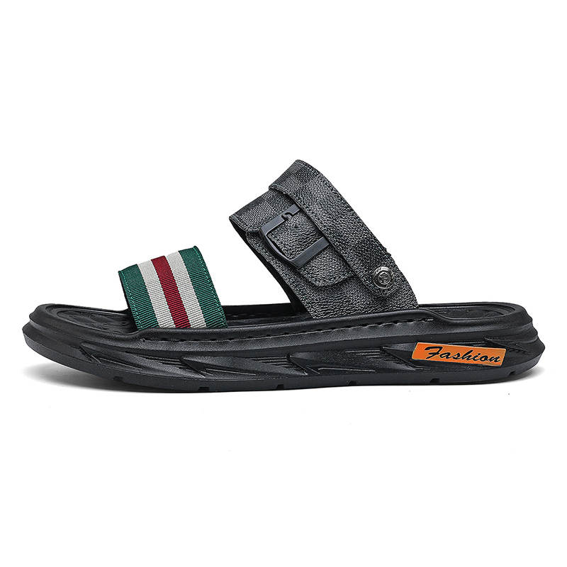 CAOZE CAOZE Beach Sandals Men's Black, White