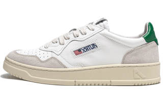 AUTRY Medalist Leather Low White Amazon Beige
