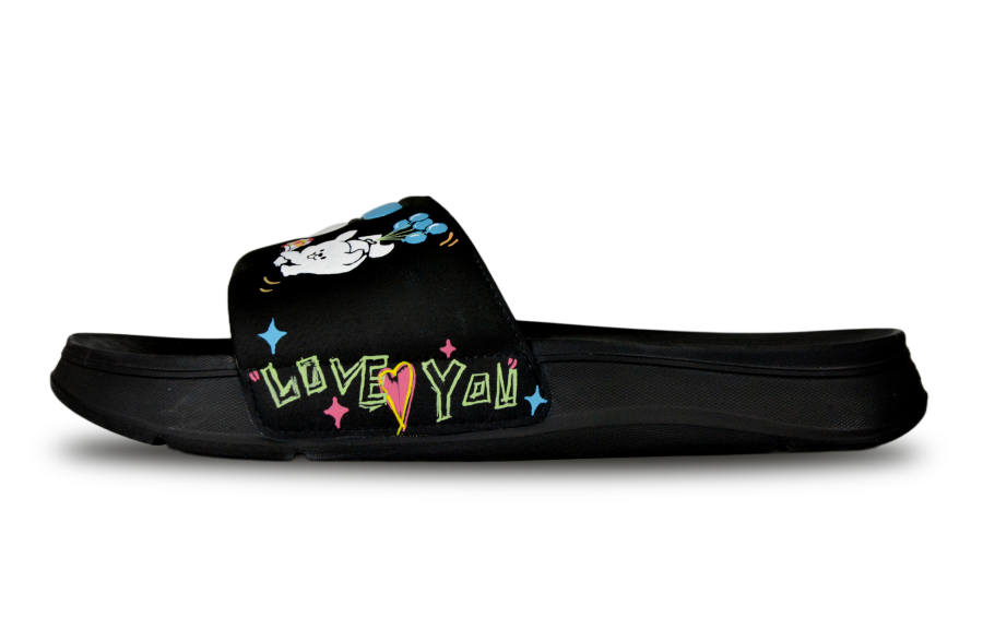 FILA FUSION COMO Slip Resistant Slide Slippers Men's Black