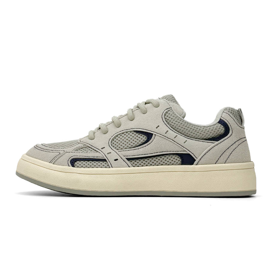 VASIBAEN Coverage Abrasion Resistant Coverage Abrasion Resistant Low top Skateboard Shoes Men's Gray