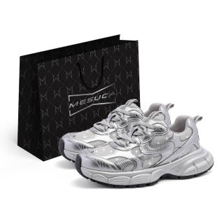 MESUCA Low top Chunky Sneakers Unisex Silver