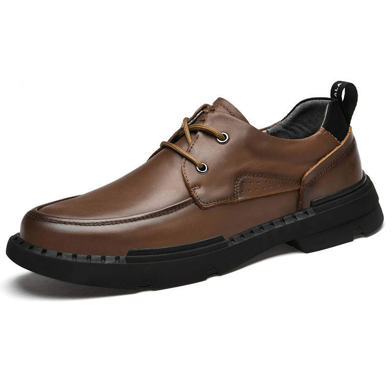 GONGNIULEITING Top Grain Cow Leather Comfortable Casual Shoes Men's