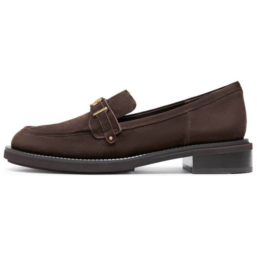 Staccato Wishing Coin Sheepskin Loafers Women's Chicory Coffee