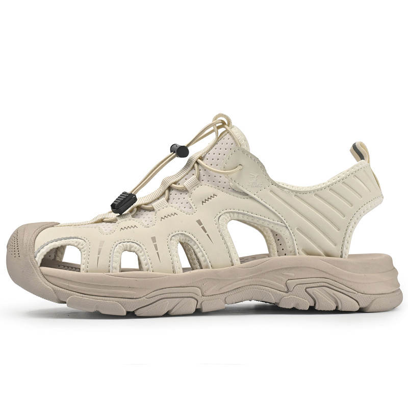 DAISHUTOU DAISHUTOU Cow Split Leather Beach Sandals Unisex