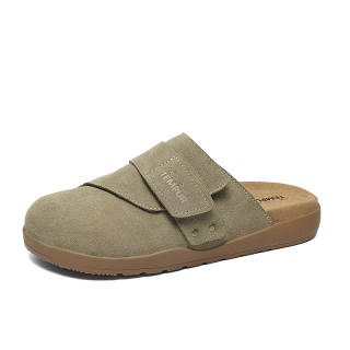 TEMPUR Closed Toe Slippers Unisex Khaki