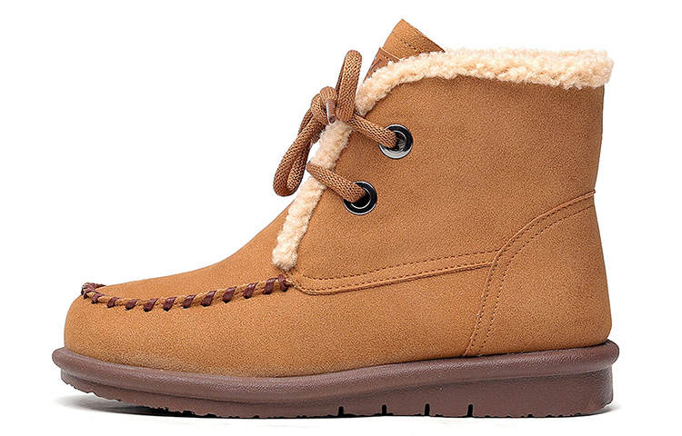 SEMIR Thermal Faux Cow Wool Fleece Lined Casual Short Snow Boots Women's