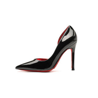 MIZAIJIA Patent Leather High Heels Women's Black