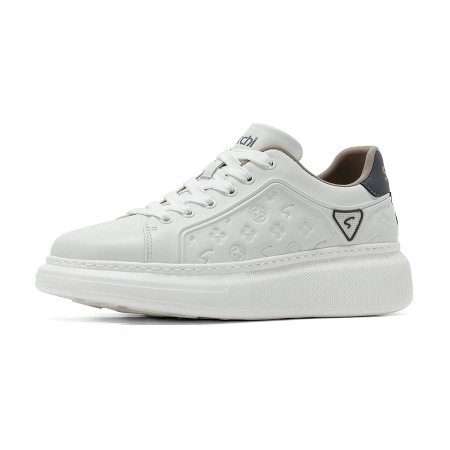 Satchi Satchi Low top Skateboard Shoes Men's White Gray