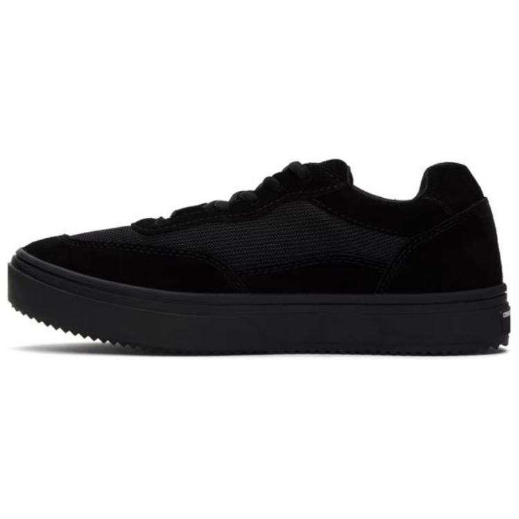 CDG Leather Low top Skateboard Shoes Men's Black