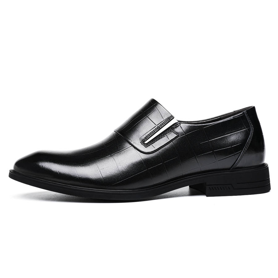 CHINT CHINT Casual Leather Shoes Men's Low Top Black