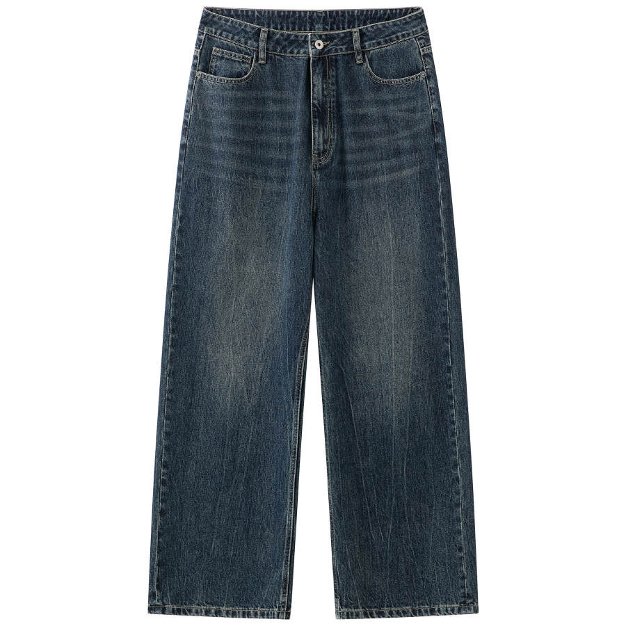 Jeep Jeans Unisex Nostalgic Blue Moderate Straight Fit Pants