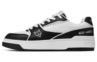 Naked Wolfe NW 01 Leather Platform Slip Resistant Low top Skateboard Shoes Men's Black White
