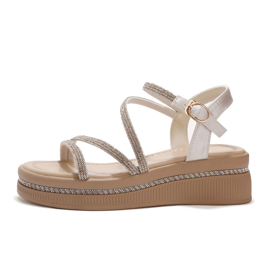 Mulinsen Synthetic Leather One Strap Sandals Women's
