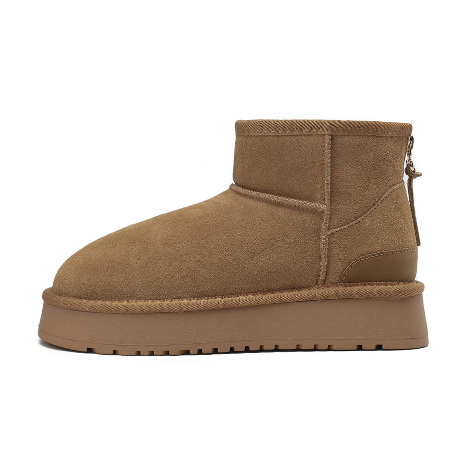 JOSINY Snow Boots Women's Black/yellow Brown/gray Green