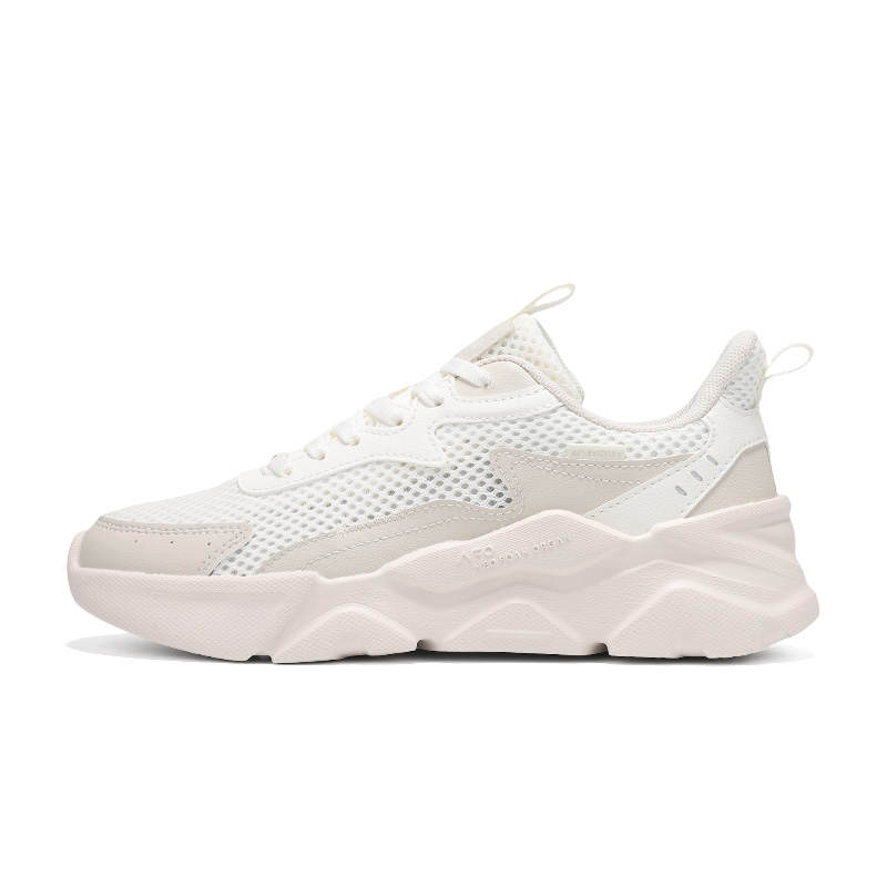 361° Cushioning Breathable Lightweight Low top Casual Shoes Women's Feather White Oat Milk