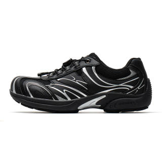 Mule Donkey Lightweight Low top Casual Shoes Unisex Silver Mirror Black