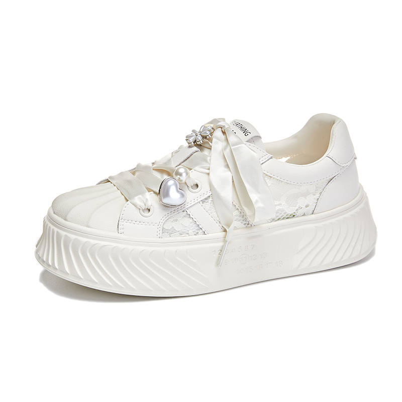 YOUYUSHI Leather Cushioning Breathable Low top Casual Shoes Women's