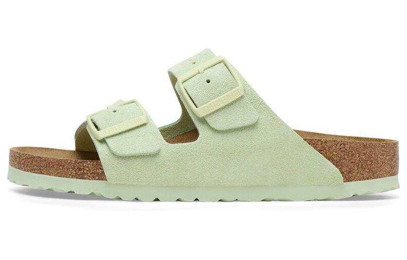 Birkenstock Arizona Big Buckle Nubuk Leather 'Green'