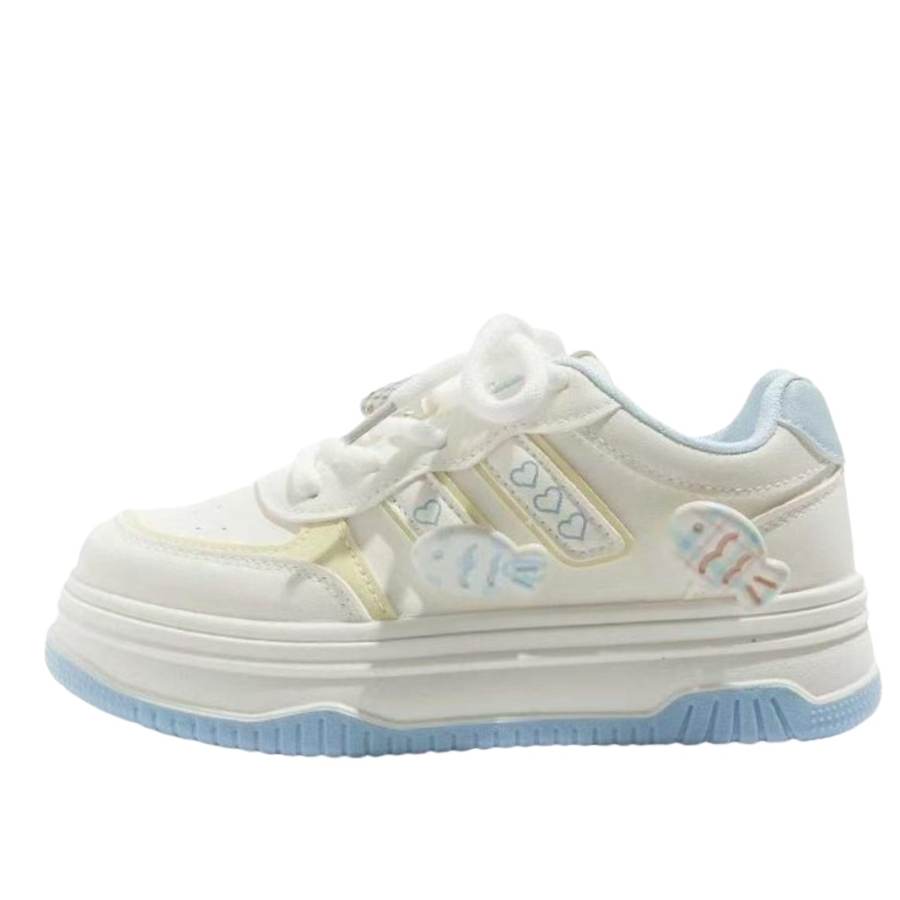 CPXO Coverage Low top Skateboard Shoes Women's Sky Blue