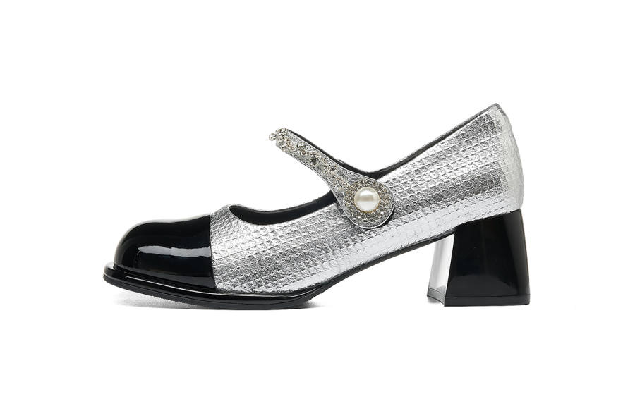 HLA Outerwear Versatile Women's Casual Shoes High Heel Thick French Style Women's