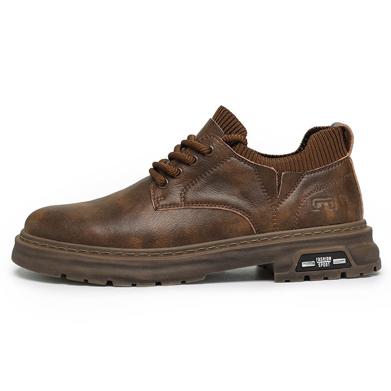 BANGNEY Men's Casual Shoes Men's Low Top Black/Khaki