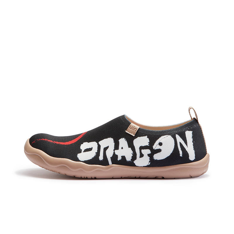 U.IN Painted Travel Shoes Year Of The Dragon Collection Breathable Low top Casual Shoes Men's